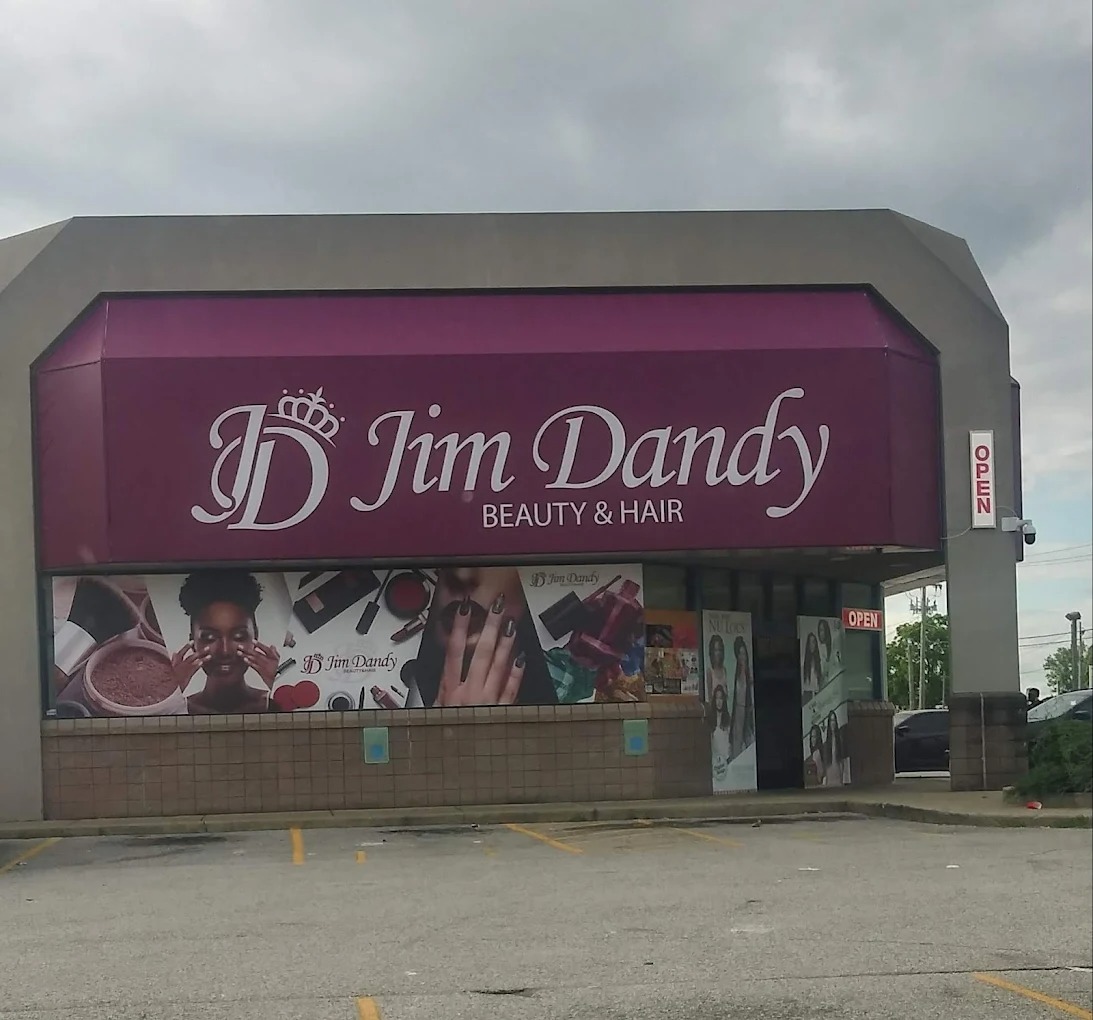 Jim Dandy Beauty and Hair storefront on Poplar Level Rd, Louisville, KY